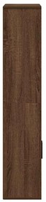 Estante 60x24x120 cm derivados de madeira carvalho castanho
