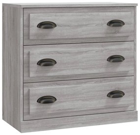 Aparadores 2 pcs derivados de madeira cinzento sonoma