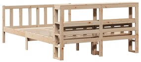 Cama sem colchão 160x200 cm madeira de pinho maciça