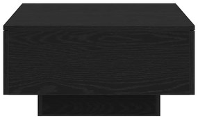 Mesa de Centro vidaXL em Madeira de Carvalho Preto 90x60x31 cm