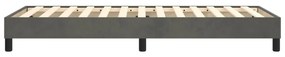 Estrutura de cama sem colchão 80x200 cm veludo cinzento-escuro