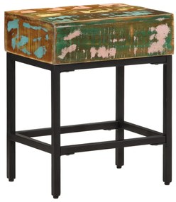 Mesa de apoio 40x30x51 cm madeira recuperada maciça