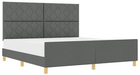 Estrutura de Cama vidaXL Cinza Escuro 180x200 cm de Tecido