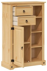 Móvel de WC Corona 70x33x110 cm madeira de pinho maciça