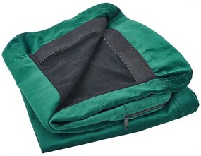 Capa para sofá de 2 lugares de veludo verde BERNES Beliani