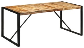 Mesa de jantar 175x90x76 cm madeira de mangueira maciça áspera