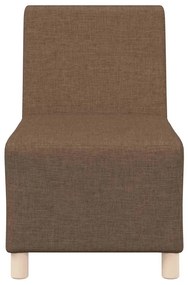 Cadeira de Sofá Cinza Claro 55 cm em Tecido 2 pcs Castanho
