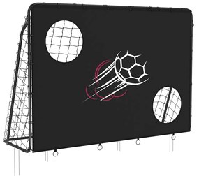 Baliza de futebol para crianças 215 x 76 x150 cm preta