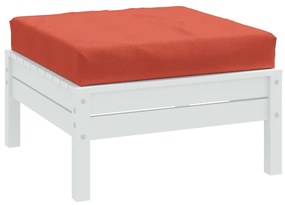 Almofadão p/ paletes 60x60x9,5 cm mesclado tecido vermelho