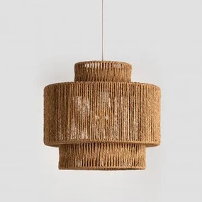 Lâmpada De Teto Suspensa Em Papel Trançado Kena Natural - Sklum