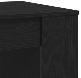 Mesa de Centro Carvalho Preto 102x55x42 cm Madeira Engenheirada