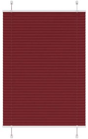 Plissado Cego Bordéus Vermelho 85x150 cm Largura Tecido