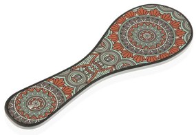 Suporte de Colheres Versa Laranja Mandala Cerâmica (10 x 28 cm)