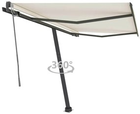 Toldo automático independente 300x250 cm cor creme