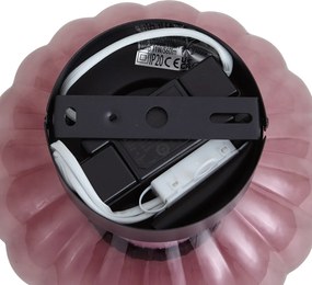 Plafon de Design Preto 18cm com Vidro Roxo Incl. LED Regulável em 3 Passos - Margherite