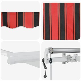 Toldo Laranja e marrom 400 × 300 cm laranja e castanho