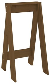 Bancos 2 pcs 40x40x75 cm pinho maciço castanho-mel