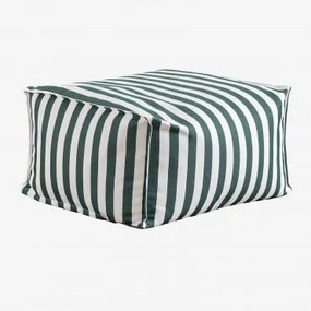 Puff Retangular 75x65 Cm Em Tecido Sandel Verde Selva - Sklum