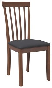 Cadeiras de jantar com almofadões 2 pcs madeira maciça castanho