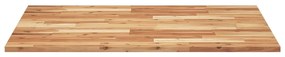 Tampo de mesa retangular 100x80x2 cm madeira de acácia maciça