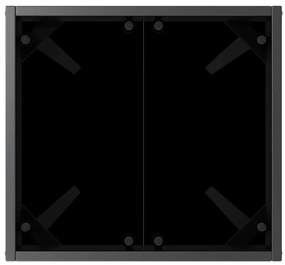 Espreguiçadeira 2 pcs Preto 40 x 40 x 40.5 cm Rattan Sintético