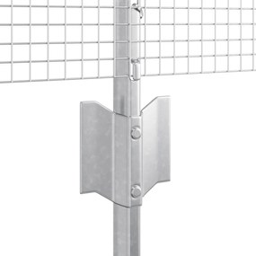 Conjunto de Cerca de Galinheiro Conjunto de 2 Aço Galvanizado