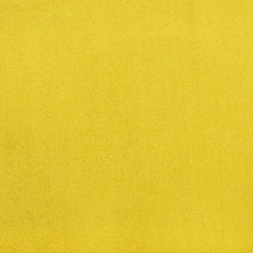 Cadeiras de jantar 2 pcs veludo amarelo mostarda