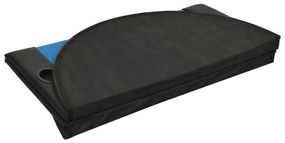 Mesa tabuleiro póquer dobrável 10 jogadores 208x106x3 cm azul