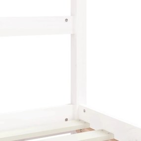 Estrutura de cama infantil 90x190 cm pinho maciço branco