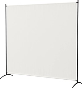 Biombo de exterior de painel único, divisória de 180 cm de altura com proteção UV30+, bege