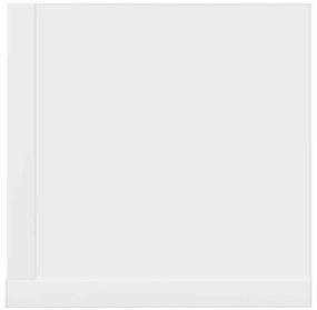 Estantes parede 2pcs 100x16,5x16,5 cm derivados madeira branco