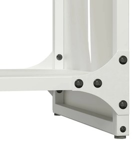 Suporte para lenha 40x30x80 cm aço laminado a frio branco