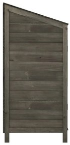 Abrigo de jardim 102x52x112cm madeira de abeto maciça antracite