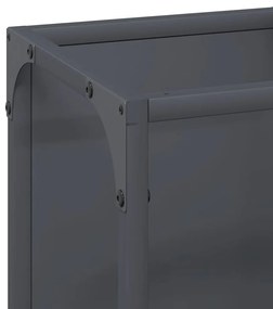 Suporte para lenha 25x25x100 cm aço laminado a frio antracite