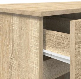 Mesa vidaXL Carvalho Sonoma 140x49x76 cm Madeira de engenharia