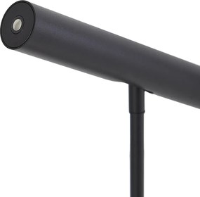 Candeeiro de mesa moderno preto com LED e regulador de intensidade tátil - Neva