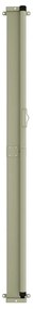 Toldo lateral retrátil para pátio 140x300 cm cor creme