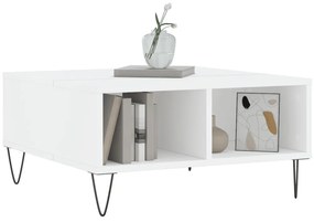 Mesa de centro 60x60x30 cm derivados de madeira branco