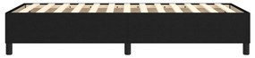 Estrutura de cama sem colchão 90x190 cm tecido preto