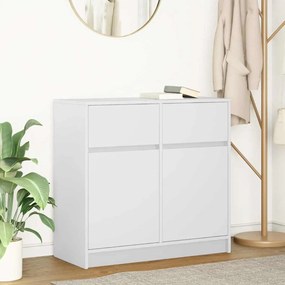 vidaXL Aparador c/ gaveta 80x34x76 cm derivados de madeira branco