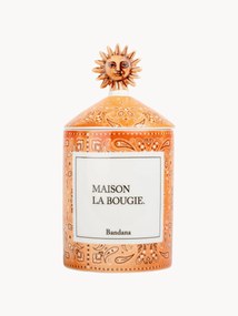 Vela perfumada artesanal Bandana (mandarina, sândalo e âmbar)