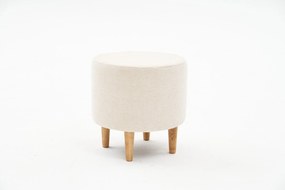 Pouffe Findik Gabbana – Cream – 40x42x40 cm