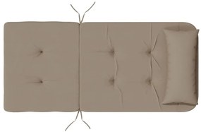 Almofadões cadeira adirondack 2pcs tecido oxf cinza-acastanhado