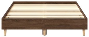 Estrutura de cama sem colchão 120x200 cm carvalho castanho