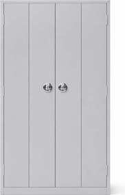 Armários de Escritório Contabilidade 1960x1000x420mm Ofi Portas em Fole Cinza