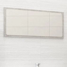 vidaXL Espelho de casa de banho 80x1,5x37 cm contrapl. cinza cimento