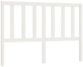 Cabeceira de cama 166x4x100 cm pinho maciço branco