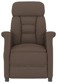 Cadeira de Massagem vidaXL em Tecido Microfibra Castanho