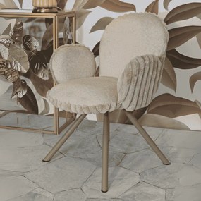CONJUNTO DE 2 UNIDADES CADEIRAS JANTAR STOCKHOLM -B- 64X68X83 CM  (ALTURA DO ASSENTO CM 45) CREME