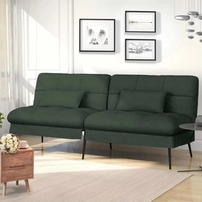 Sofá-Cama Reclinável com Capa Dobrável – Loulé – 3 Lugares – Verde Esc